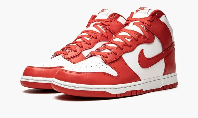 Кроссовки Nike Dunk High «Championship White Red» белый,красный