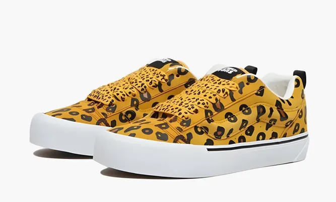 Кроссовки Vans Imran Potato X Knu-skool Vr3 LX «Leopard» желтый