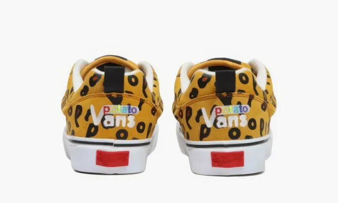 Кроссовки Vans Imran Potato X Knu-skool Vr3 LX «Leopard» желтый