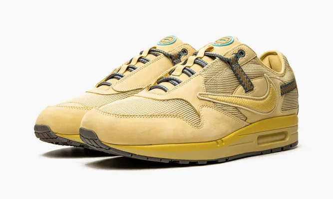 Кроссовки Nike Air Max 1 «Travis Scott Cactus Jack Saturn Gold» желтый