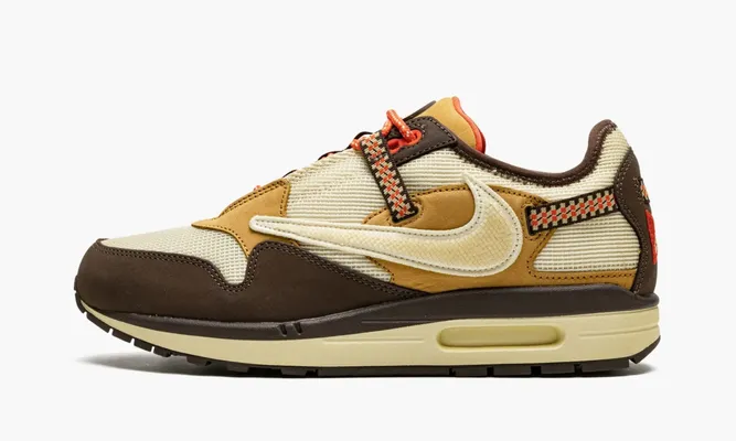 Кроссовки Nike Air Max 1 «Travis Scott Cactus Jack Baroque Brown» коричневый