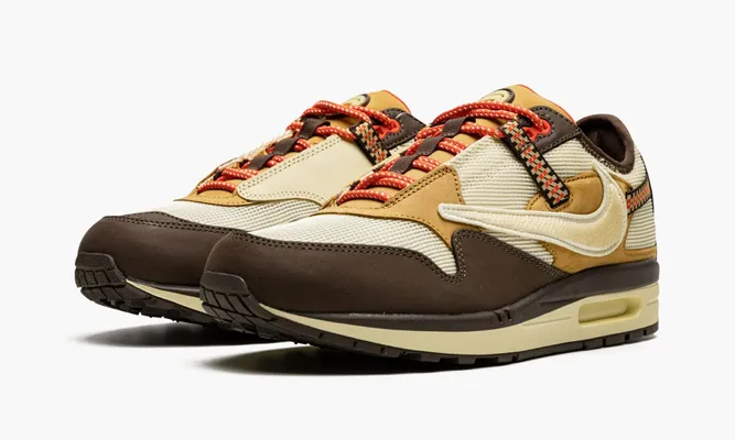 Кроссовки Nike Air Max 1 «Travis Scott Cactus Jack Baroque Brown» коричневый