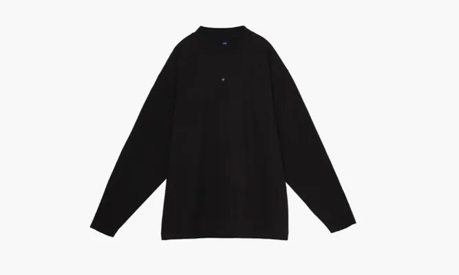 Одежда Yeezy X GAP X Balenciaga Logo Longsleeve Tee «Black» черный