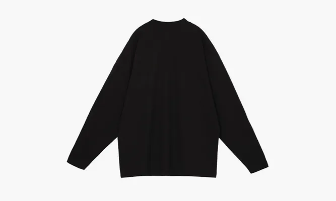Одежда Yeezy X GAP X Balenciaga Logo Longsleeve Tee «Black» черный