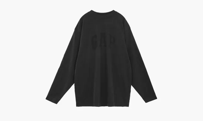 Одежда Yeezy X GAP X Balenciaga Dove Longsleeve Tee «Washed Black» черный