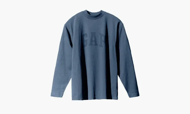 Одежда Yeezy X GAP X Balenciaga Dove Longsleeve Tee «Dark Blue» синий