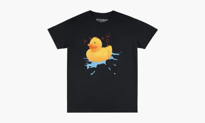 Одежда Travis Scott Astroworld Europe Exclusive Rubber Duck T-shirt «Black» черный