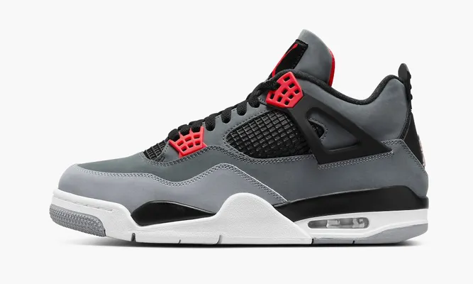 Кроссовки Air Jordan 4 Retro «Infrared» серый