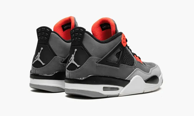Кроссовки Air Jordan 4 Retro GS «Infrared» серый