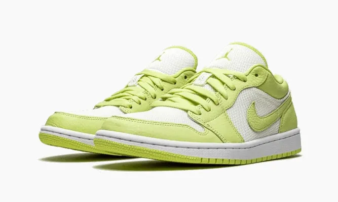 Кроссовки Air Jordan 1 Low SE WMNS «Limelight» зеленый