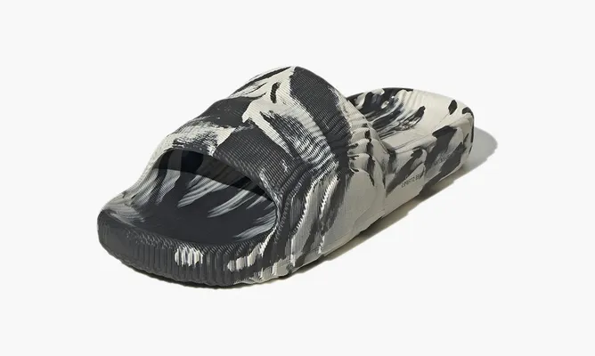 Кроссовки Adidas Adilette 22 Slides «Black Grey» серый,черный