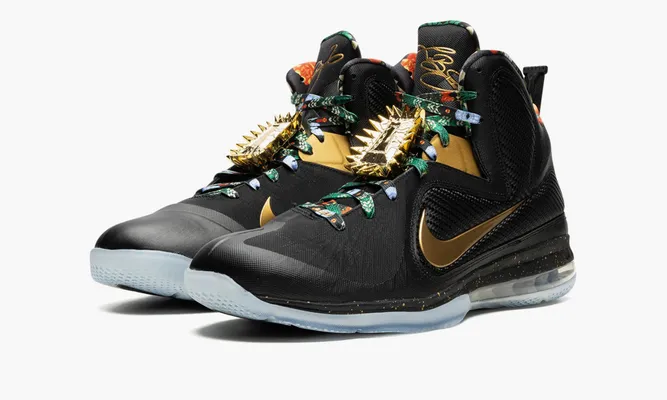Для баскетбола Nike Lebron 9 «Watch The Throne 2022» черный