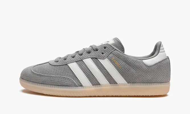 Кроссовки Adidas Samba OG «Grey Bliss Orange» серый