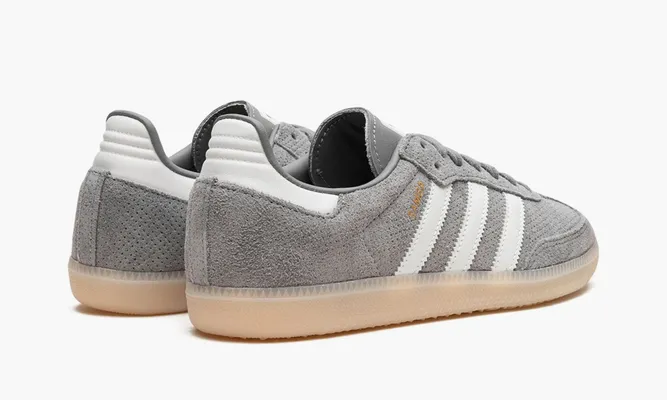 Кроссовки Adidas Samba OG «Grey Bliss Orange» серый