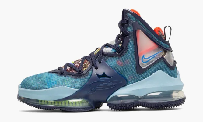 Для баскетбола Nike Lebron 19 «Fast Food» синий