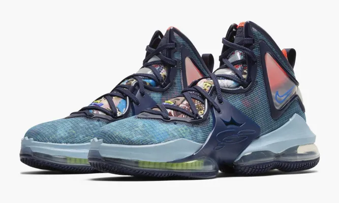 Для баскетбола Nike Lebron 19 «Fast Food» синий