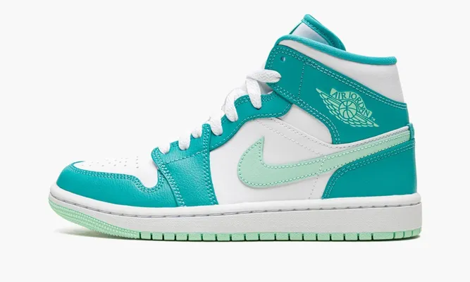Кроссовки Air Jordan 1 Mid WMNS «Washed Teal» lightBlue