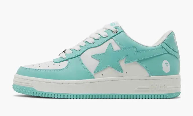 Кроссовки A Bathing Ape BAPE Sta «White Green 2022» lightBlue