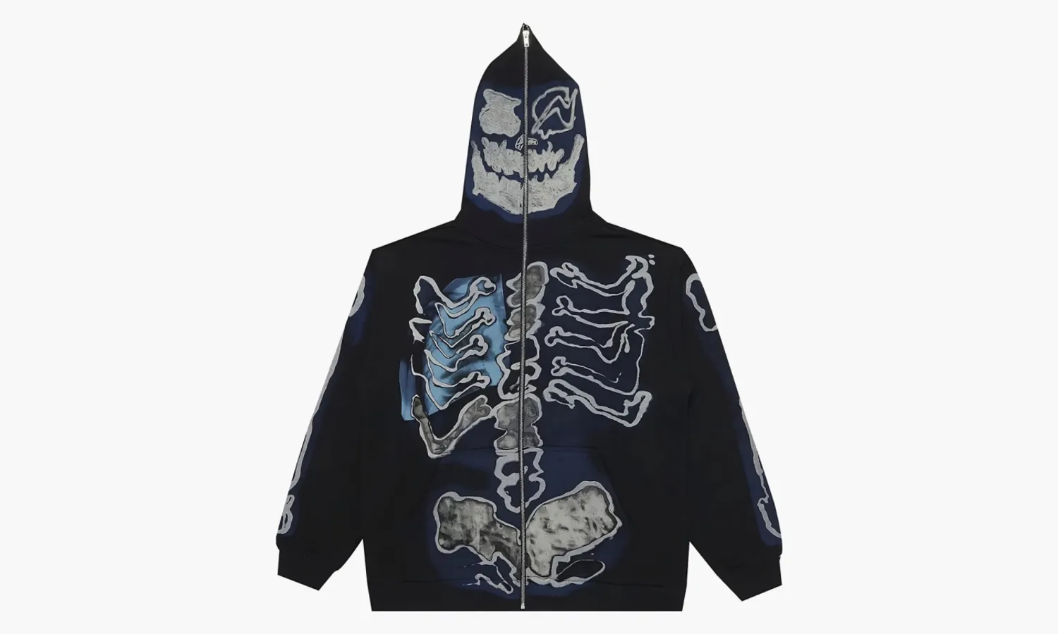 Travis Scott X Fragment Skeleton Graffiti Full Zip Hoodie «Multi»