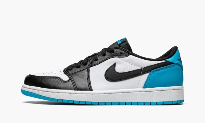 Кроссовки Air Jordan 1 Retro Low OG «Black Dark Powder Bue» lightBlue