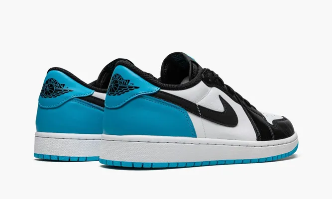 Кроссовки Air Jordan 1 Retro Low OG «Black Dark Powder Bue» lightBlue