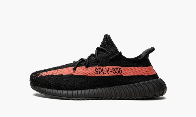 Для самых маленьких Yeezy Boost 350 V2 «Core Black Red» Kids черный