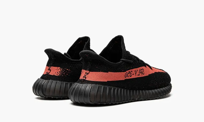 Для самых маленьких Yeezy Boost 350 V2 «Core Black Red» Kids черный