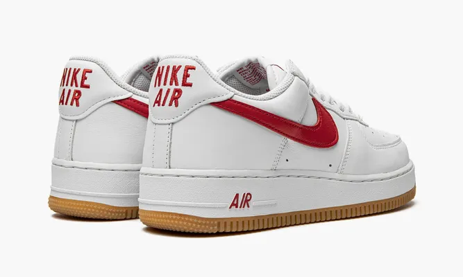 Кроссовки Nike Air Force 1 '07 Low «Color Of The Month University Red Gum» белый