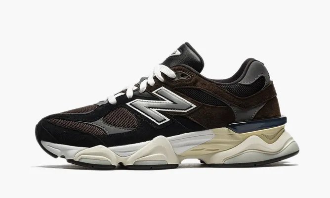 Кроссовки New Balance 9060 «Brown Black» коричневый