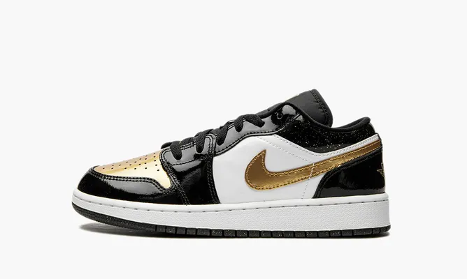 Кроссовки Air Jordan 1 Low SE GS «Gold Toe» желтый