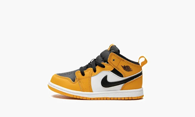 Кроссовки Air Jordan 1 Mid «Taxi» желтый