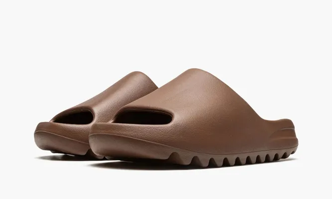Кроссовки Yeezy Slide «Flax» коричневый