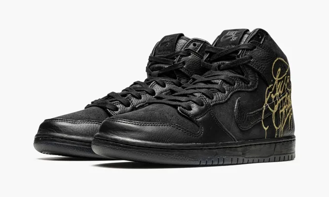 Кроссовки Nike SB Dunk High «Faust Black Gold» черный