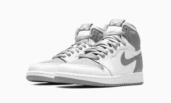 Кроссовки Air Jordan 1 Retro High OG GS «Stealth» серый