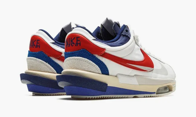 Кроссовки Nike Zoom Cortez SP «Sacai White University Red Blue» разноцветный