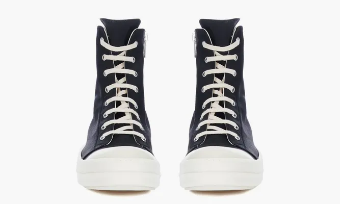 Кроссовки Rick Owens Drkshdw Fogachine HI Pentagram Embroidery «Black» черный