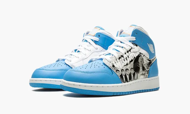 Кроссовки Air Jordan 1 Mid GS «Game Winner» lightBlue
