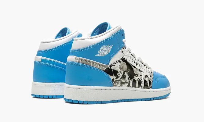 Кроссовки Air Jordan 1 Mid GS «Game Winner» lightBlue