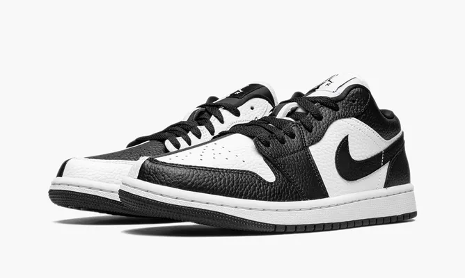Кроссовки Air Jordan 1 Low WMNS «Homage Split White Black» черный