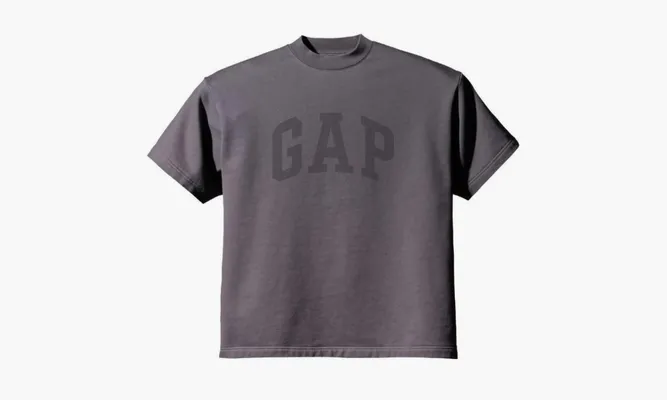 Одежда Yeezy X GAP X Balenciaga Dove Padded Heavy Fleece Tee «Washed Black» серый