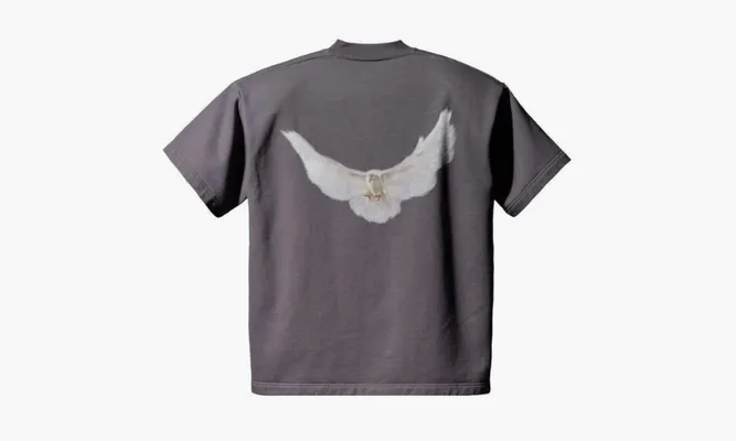 Одежда Yeezy X GAP X Balenciaga Dove Padded Heavy Fleece Tee «Washed Black» серый