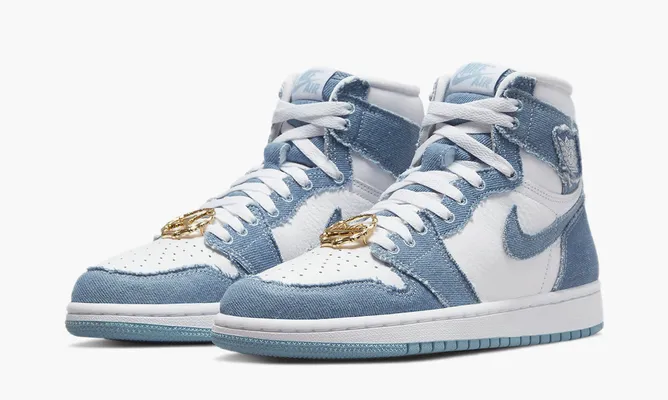Кроссовки Air Jordan 1 High OG WMNS «Denim» lightBlue