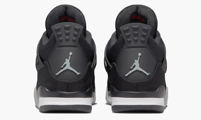 Кроссовки Air Jordan 4 Retro SE «Black Canvas» черный