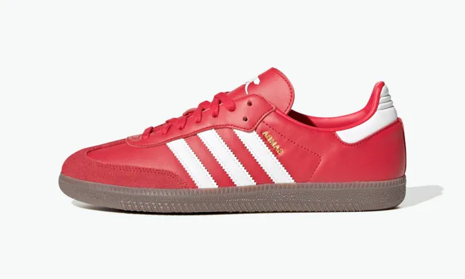 Кроссовки Adidas Samba Team «Arsenal» красный