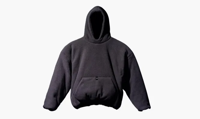 Одежда Yeezy X GAP X Balenciaga Polar Fleece Padded Hoodie «Black» черный