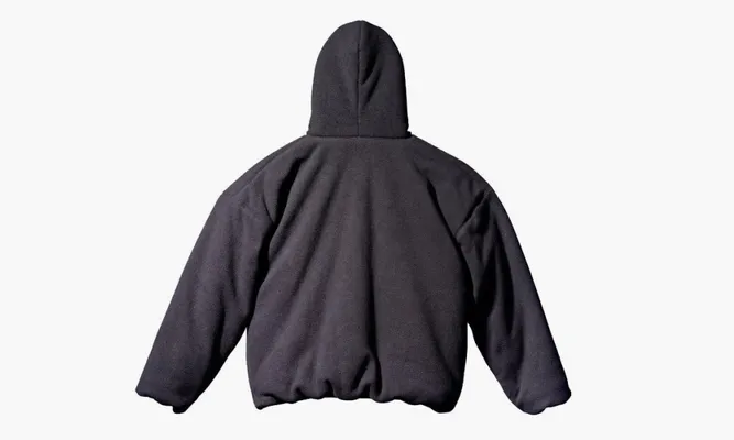 Одежда Yeezy X GAP X Balenciaga Polar Fleece Padded Hoodie «Black» черный
