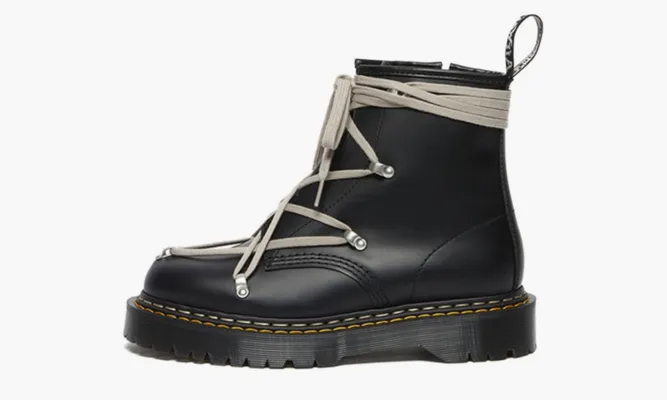 Кроссовки Rick Owens X Dr. Martens 1460 Bex Leather Boot «Black» черный