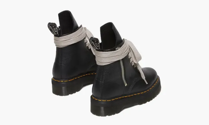 Кроссовки Rick Owens X Dr. Martens 1460 Leather Platform Boots «Black» черный