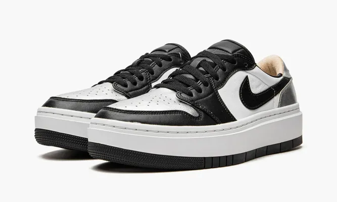 Кроссовки Air Jordan 1 Low WMNS Elevate SE «Silver Toe» черный