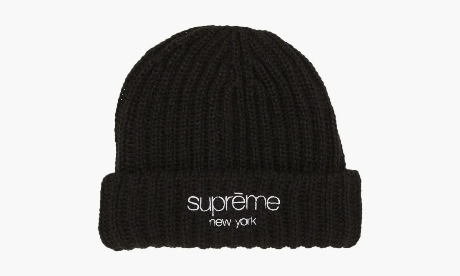 Supreme Ribbed Beanie Fw22 «Black»